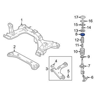 Mazda OE - Front Upper Coil Spring Insulator