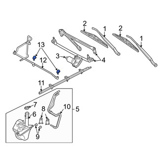 Mazda OE - Front Windshield Washer Nozzle