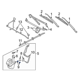 Mazda OE - Windshield Washer Pump Grommet