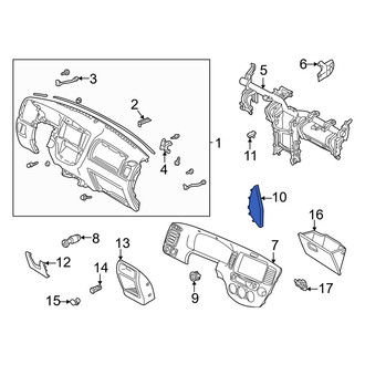 Mazda OE - Left Instrument Panel Side Cover