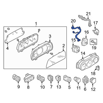 Mazda OE - HVAC Vacuum Harness