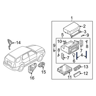 Mazda OE - Left Radio Cover