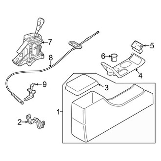 Mazda OE - Center Console (Automatic Tr)