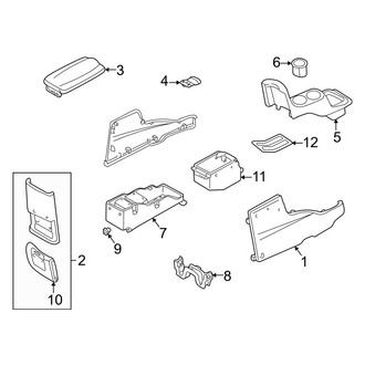 Mazda OE - Center Console (Large Console), (ES / LX)