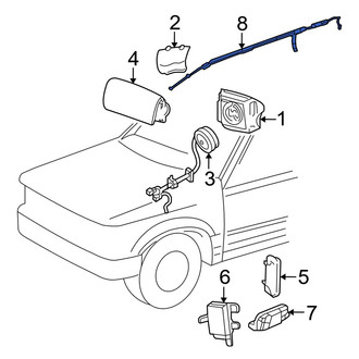 Mazda OE - Left Curtain Air Bag