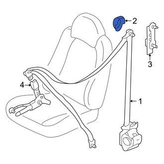 Mazda OE - Front Seat Belt Anchor Plate Cover
