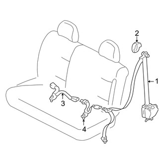 Mazda OE - Restraint Systems - Rear Seat Belts