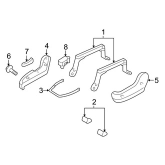 Mazda OE - Seats & Tracks - Tracks & Components (Manual Seat)