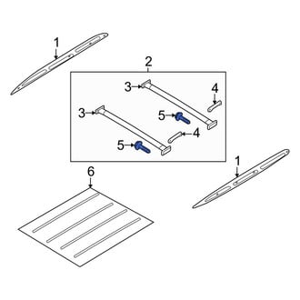 Mazda OE - Roof Luggage Carrier Cross Rail Bolt