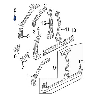 Mazda OE - Right Body A-Pillar Bracket