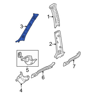 Mazda OE - Right Body A-Pillar Trim Panel