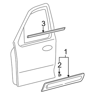 Mazda OE - Front Door - Exterior Trim