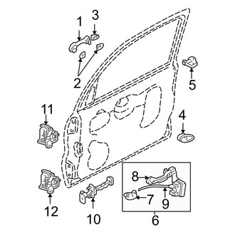 Mazda OE - Rear Left Door Latch Assembly