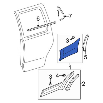 Mazda OE - Rear Left Door Molding
