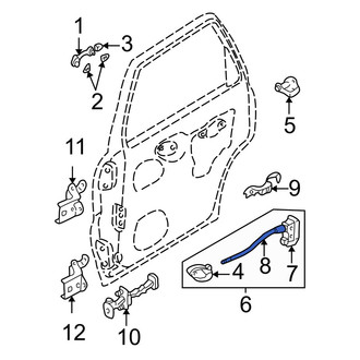 Mazda OE - Rear Left Door Latch Cable
