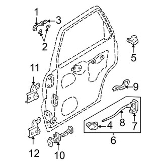 Mazda OE - Front Left Door Latch Assembly