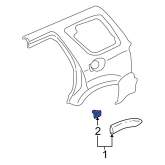 Mazda OE - Rear Fender Flare Clip
