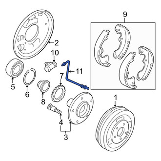 Mazda OE - Rear Left Brake Hydraulic Hose