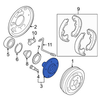 Mazda OE - Rear Wheel Hub