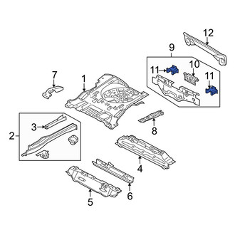 Mazda OE - Rear Right Bumper Impact Bar Bracket