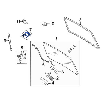 Mazda OE - Rear Liftgate Glass Handle