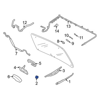 Mazda OE - Rear Wiper Arm Cover