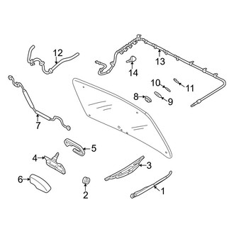 Mazda OE - Lift Gate - Wiper & Washer Components