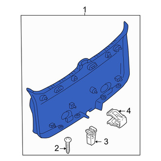 Mazda OE - Rear Liftgate Trim Cover