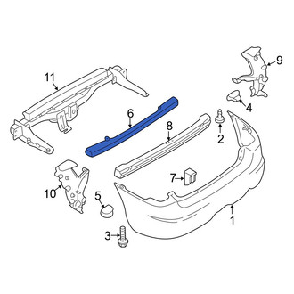 Mazda OE - Rear Center Bumper Impact Absorber
