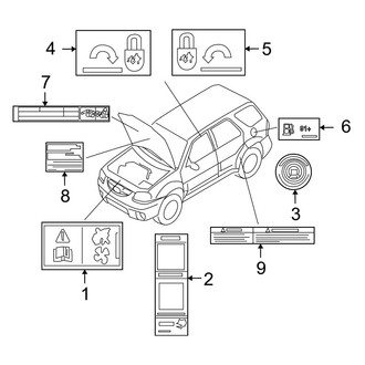 Mazda OE - Information Labels - Labels
