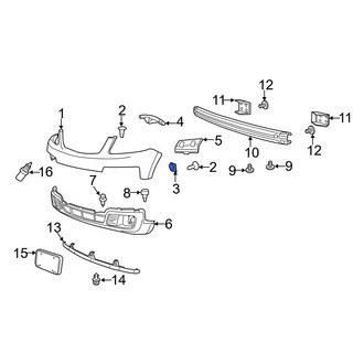 Mazda OE - Rear Lower Bumper Cover Washer