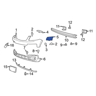 Mazda OE - Front Left Inner Bumper Cover Bracket