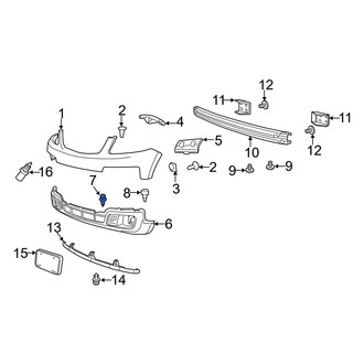 Mazda OE - Front Valance Panel Rivet