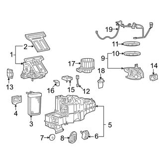 Mazda OE - Air Conditioner & Heater - Evaporator & Heater Components