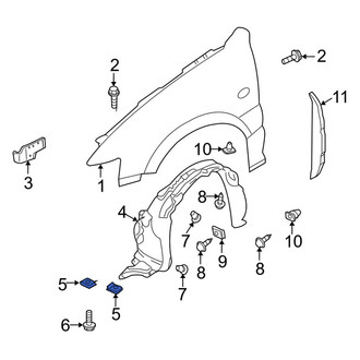 Mazda OE - Fender Liner Nut