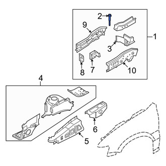 Mazda OE - Fender Rail Reinforcement Bolt