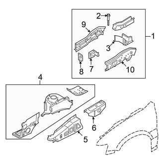 Mazda OE - Fender - Structural Components & Rails