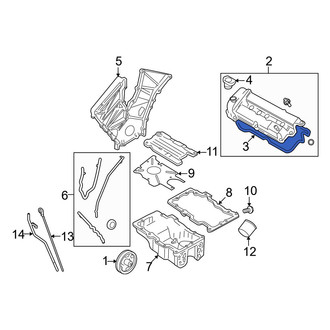 Mazda OE - Left Engine Valve Cover Gasket