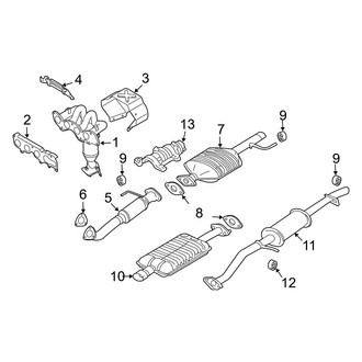 Mazda OE - Exhaust System - Exhaust Components
