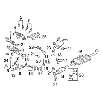 Mazda OE - Exhaust System - Exhaust Components