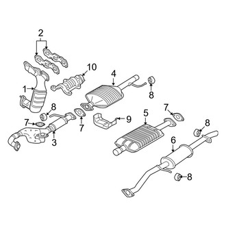 Mazda OE - Exhaust System - Exhaust Components