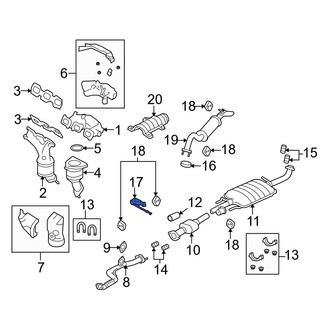 Mazda OE - Exhaust Muffler Bracket