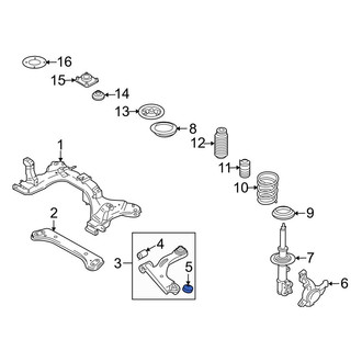 Mazda OE - Rear Left Rearward Suspension Control Arm