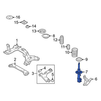 Mazda OE - Front Left Suspension Strut