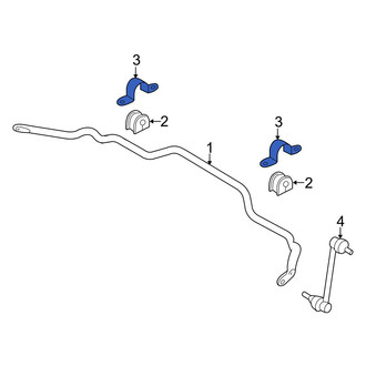 Mazda OE - Front Suspension Stabilizer Bar Bracket