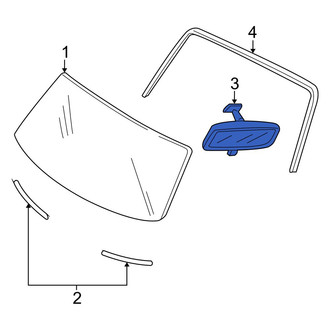 Mazda OE - Front Interior Rear View Mirror