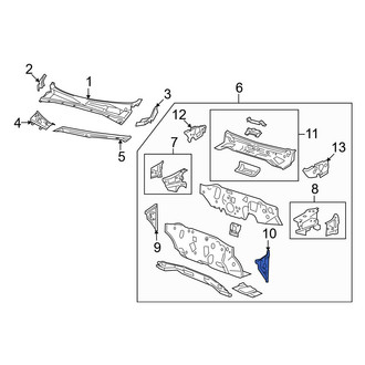 Mazda OE - Left Cowl Side Panel