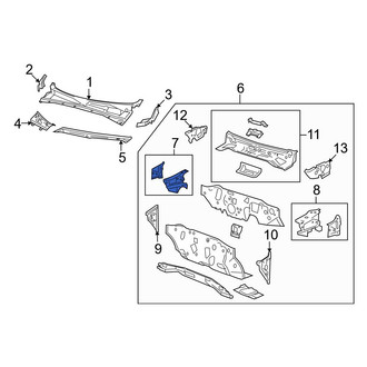 Mazda OE - Right Lower Cowl Side Panel