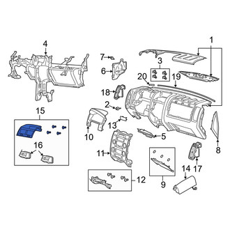 Mazda OE - Upper Instrument Panel Air Duct