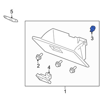 Mazda OE - Front Glove Box Door Bumper